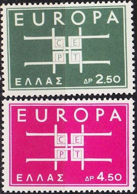 Griechenland GREECE [1963] MiNr 0821-22 ( * */ mnh ) CEPT