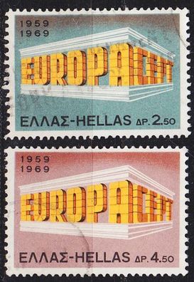 Griechenland GREECE [1969] MiNr 1004-05 ( O/ used ) CEPT