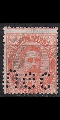 Italien ITALY [1882] MiNr 0049 ( O/ used ) [01] perfin Firmenlochung