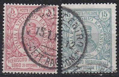 Italien ITALY [1910] MiNr 0097-98 ( O/ used )