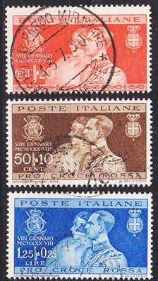 Italien ITALY [1930] MiNr 0325-27 ( O/ used )