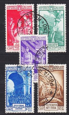 Italien ITALY [1935] MiNr 0523-27 ( O/ used )