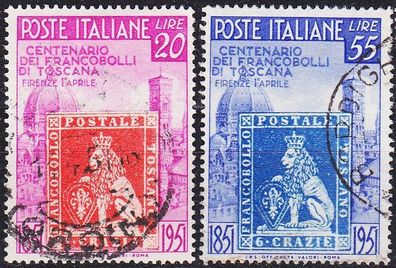 Italien ITALY [1951] MiNr 0826-27 ( O/ used )