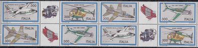Italien ITALY [1982] MiNr 1790-03 ( * */ mnh ) Zdr 2x Flugzeug