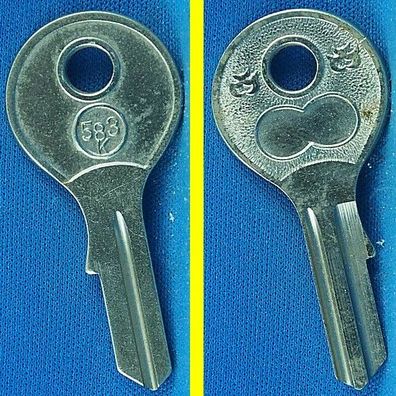 Schlüsselrohling Börkey 583 K alt - für verschiedene Dom, Hekna, Huwil, Ronis, Stuv