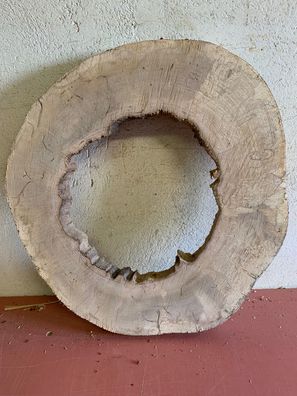 Baumscheibe, Holzscheibe, Tischplatte, 55/5 geschliffen Epoxidharz