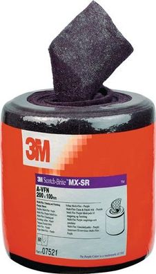 3M 7521 Schleifvliesrolle MX-SR Länge 6 m Breite 100 mm very fine 400 violett