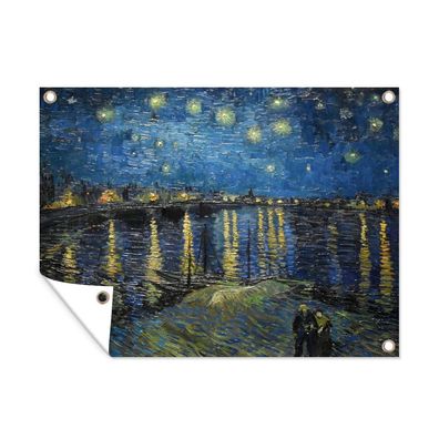 Outdoor-Poster Gartenposter 120x90 cm Van Gogh - Brücke - Alte Meister