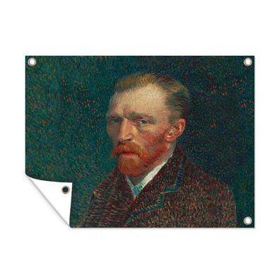 Outdoor-Poster Gartenposter 80x60 cm Kunst - Van Gogh - Alte Meister - Selbstporträt