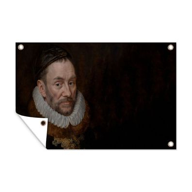 Outdoor-Poster Gartenposter 120x80 cm Wilhelm von Oranien - Gemälde - Alte Meister -