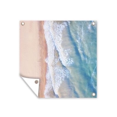 Outdoor-Poster Gartenposter 50x50 cm Strand - Wasser - Meer (Gr. 50x50 cm)