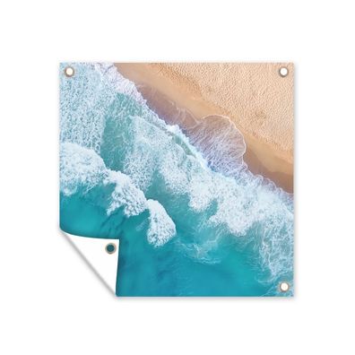 Outdoor-Poster Gartenposter 50x50 cm Wasser - Meer - Strand - Sommer (Gr. 50x50 cm)