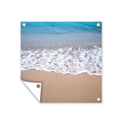Outdoor-Poster Gartenposter 200x200 cm Wasser - Golf - Strand (Gr. 200x200 cm)