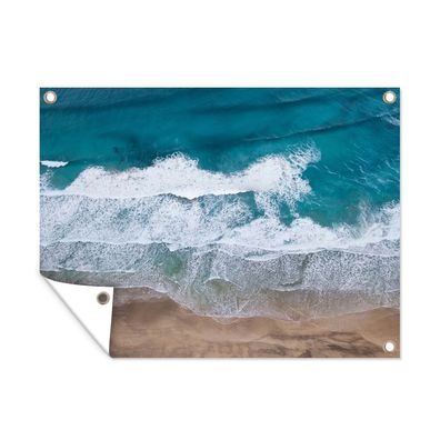 Outdoor-Poster Gartenposter 120x90 cm Strand - Meer - Wasser - Blau (Gr. 120x90 cm)
