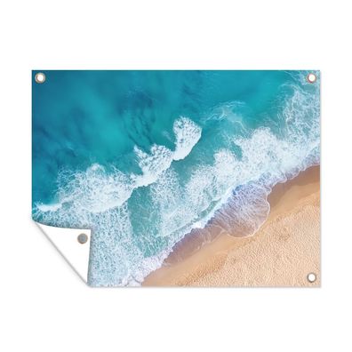 Outdoor-Poster Gartenposter 80x60 cm Strand - Wasser - Meer (Gr. 80x60 cm)