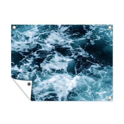 Outdoor-Poster Gartenposter 120x90 cm Wasser - Blau - Golf (Gr. 120x90 cm)