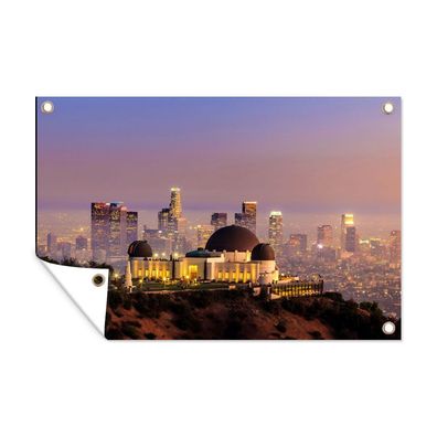 Outdoor-Poster Gartenposter 90x60 cm Los Angeles - Skyline - Architektur