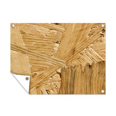 Outdoor-Poster Gartenposter 120x90 cm Holz - OSB - Muster (Gr. 120x90 cm)