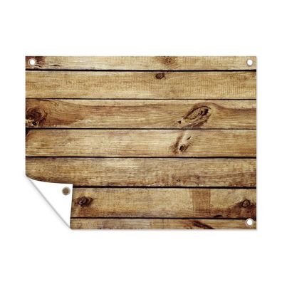 Outdoor-Poster Gartenposter 40x30 cm Holz - Bohlen - Struktur (Gr. 40x30 cm)