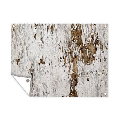 Outdoor-Poster Gartenposter 120x90 cm Holz - Rustikal - Baum (Gr. 120x90 cm)