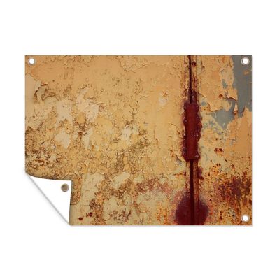 Outdoor-Poster Gartenposter 40x30 cm Industriell - Rost - Stahl - Eisen