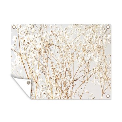 Outdoor-Poster Gartenposter 40x30 cm Natur - Äste - Blumen (Gr. 40x30 cm)