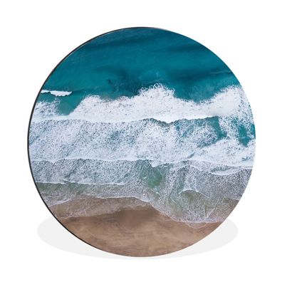 Wandbild Runde Bilder 30x30 cm Strand - Meer - Wasser - Blau (Gr. 30x30 cm)