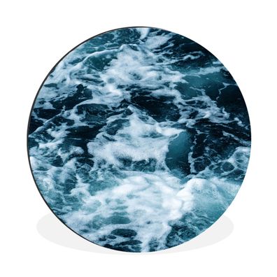 Wandbild Runde Bilder 60x60 cm Wasser - Blau - Golf (Gr. 60x60 cm)