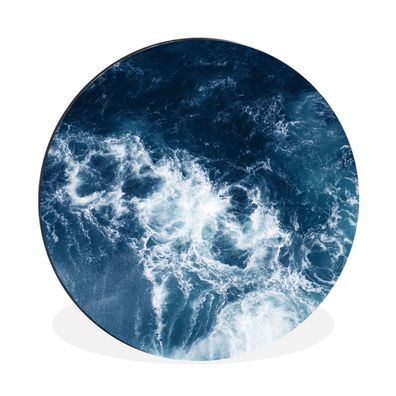 Wandbild Runde Bilder 60x60 cm Wasser - Golf - Blau (Gr. 60x60 cm)