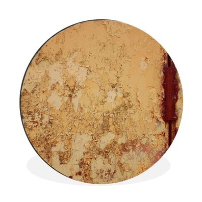 Wandbild Runde Bilder 90x90 cm Industriell - Rost - Stahl - Eisen (Gr. 90x90 cm)