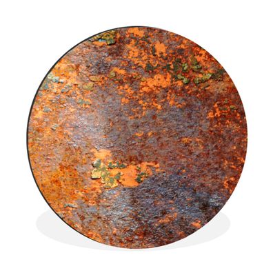 Wandbild Runde Bilder 120x120 cm Rost - Vintage - Eisen - Industriell
