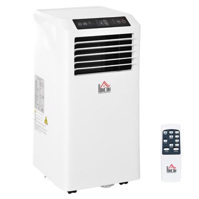 HOMCOM® Mobile Klimaanlage 3-in-1 Klimagerät Entfeuchtung Fernbedienung 24h Timer ABS