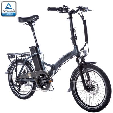 20 Zoll Elektrofahrrad eBike 250W E-Bike e-Citybike Shimano 7 Gang Bafang Motor