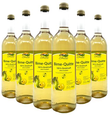 Bleichhof Birnen-Quitten Saft - 100% Direktsaft, OHNE Zuckerzusatz, (6x 0,72l)