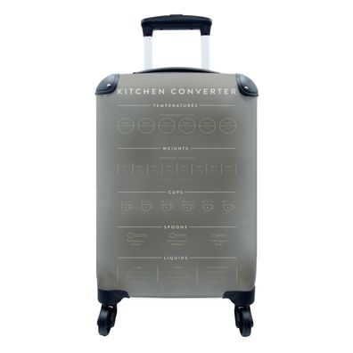 Koffer Reisekoffer - 35x55 cm Messbecher - Messlöffel - Anleitung - Küche - Kochen