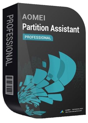 AOMEI Partition Assistant Professional 9 - Lizenz für 2 PCs - PC Download Version