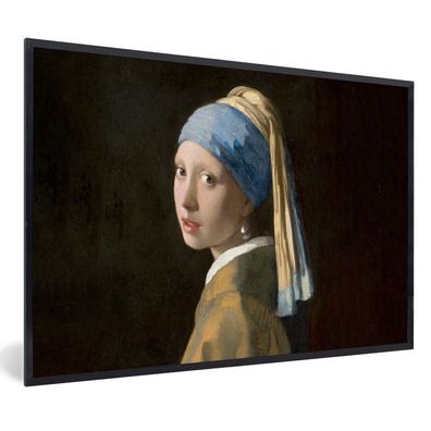Poster Bilder - 30x20 cm Mädchen mit Perlenohrring - Gemälde - Alte Meister - Vermeer