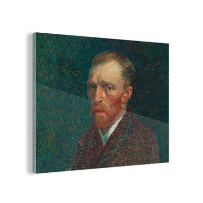 Glasbild Glasfoto Wandbild 80x60 cm Kunst - Van Gogh - Alte Meister - Selbstporträt