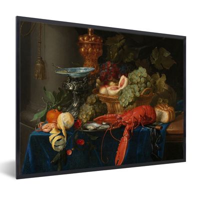 Poster Bilder - 40x30 cm Stilleben mit einem goldenen Kelch - Gemälde - Alte Meister