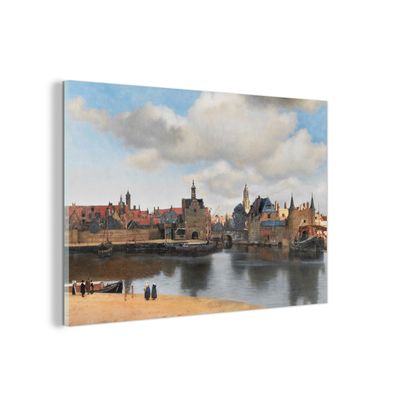 Glasbild Glasfoto Wandbild 150x100 cm Vermeer - Stadt - Alte Meister - Kunst