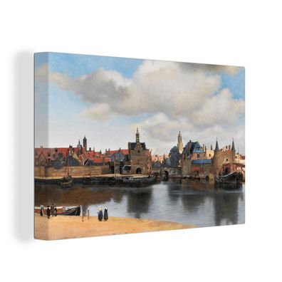 Leinwandbilder - Wanddeko 120x80 cm Vermeer - Stadt - Alte Meister - Kunst