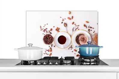 Spritzschutz Küchenrückwand - 70x50 cm Kaffee - Kaffeebohnen - Schokolade