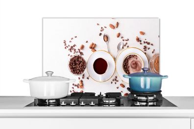 Spritzschutz Küchenrückwand - 60x40 cm Kaffee - Kaffeebohnen - Schokolade