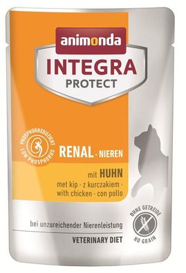 animonda ¦ Integra Protect - Renal - Huhn - 24 x 85g ¦ nasses Futter im Pouchbeute...