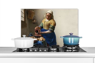 Spritzschutz Küchenrückwand - 60x40 cm Das Milchmädchen - Kunst - Alte Meister - Verm