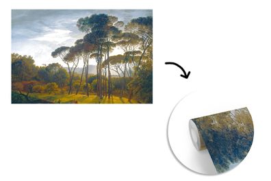 Tapete Fototapete - 600x400 cm Italienische Landschaft mit Zirbelkiefer - Kunst - Alt