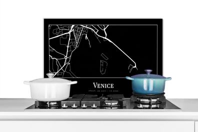 Spritzschutz Küchenrückwand - 60x40 cm Stadtplan - Venedig - Karte - Venedig