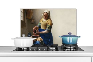 Spritzschutz Küchenrückwand - 60x40 cm Das Milchmädchen - Kunst - Alte Meister - Verm