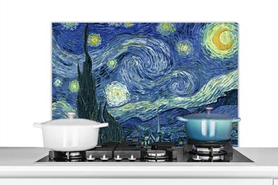 Spritzschutz Küchenrückwand - 90x60 cm Sternennacht - Gemälde - Alte Meister - Vincen