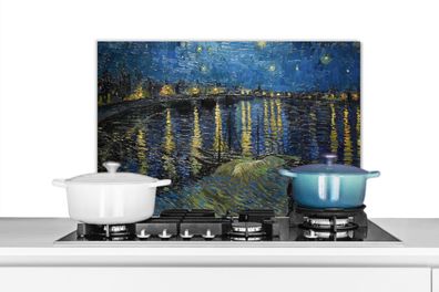 Spritzschutz Küchenrückwand - 60x40 cm Van Gogh - Brücke - Alte Meister